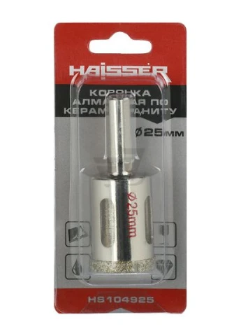 Коронка алмазна по керамограніту 25 мм, HS104925 Haisser 66712 YATO (382011731)