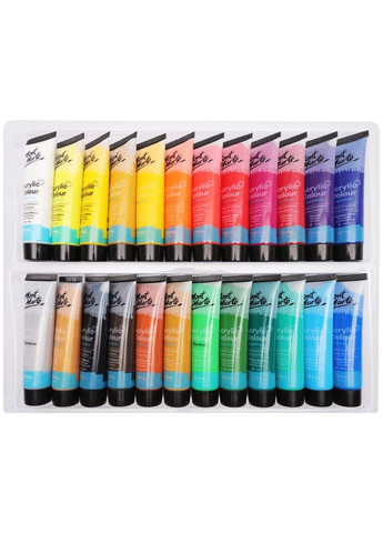 Краски акриловые для рисования Acrylic Colour Paint Set Signature 24pc x 36ml Разные цвета Mont Marte (369802652)