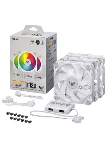 Вентилятор TUF Gaming TF120 ARGB 3IN1 White (90DA0033-B09030) Asus (347586143)