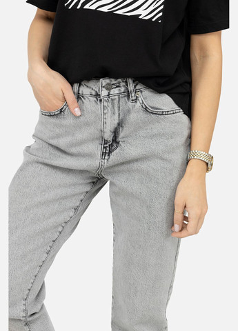 Жіночі джинси mom колір світло-сірий CB-00247181 Yuki - (309000510)