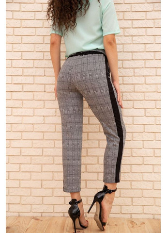 Жіночі вкорочені штани, в клітку з лампасами, колір Сірий, 172R9314-3 Ager (315134250)