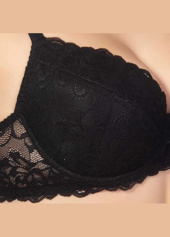 Чорний бюстгальтер на кісточках push-up Elita з кісточками