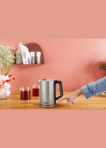 Электрочайник Bronx Electric, 1.7л, нерж. сталь, серый Tefal (314749402)