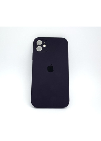 Чехол на айфон 11 квадратные бортики для iPhone 11 full cover square dark violet Silicone Case (363977011)