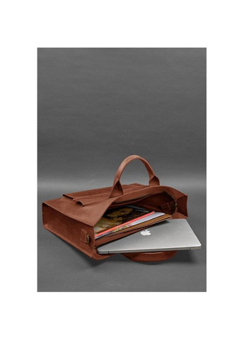 Сумка чоловіча шкіряна через плече для ноутбука та документів світло-коричневий Crazy horse BlankNote (302008165)