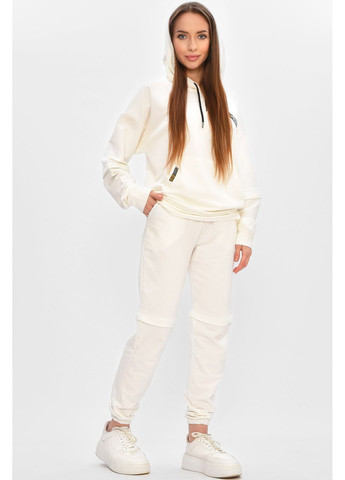 Білий демісезонний спортивний костюм підлітковий для дівчинки білого кольору брючний Let's Shop