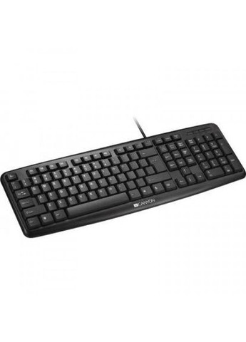 Клавіатура CNECKEY01-RU Black USB (CNE-CKEY01-RU) Canyon cne-ckey01-ru black usb (276190324)