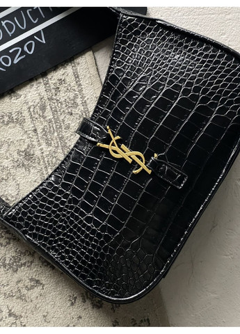 Жіноча сумка клатч Hobo Le 5 À 7 YSL чорний рептилія хобо No Brand (369935766)