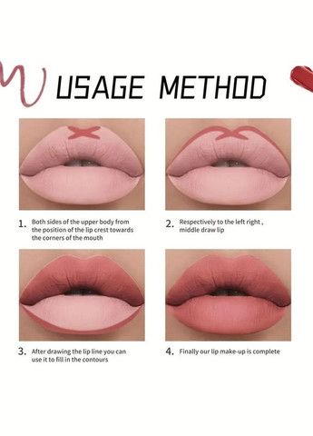 Набір із 12 олівців для губ від SHOETSY Cosmetics - матові стійкі відтінки для всіх типів шкіри No Brand (311226107)