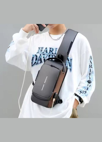 Сумка чоловіча XIO Fashion з USB зарядкою та кодовим замком No Brand (311604656)