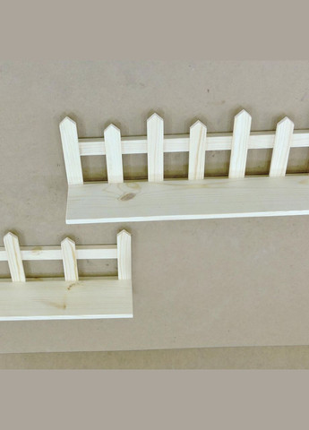 Полиця настінна для квітів з дерева Сорокаба 60-90 бланже (ЦВС-60905101) No Brand (328227409)