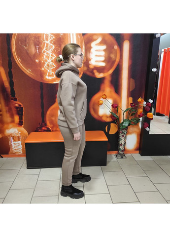 Костюм жіночий спортивний фліс толстовка капюшон 42 AKSAN (363054027)