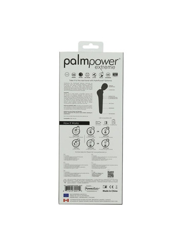 Мощный вибромассажер PalmPower Extreme - Black, 7 режимов, гибкая головка, перезаряжаемый No Brand (366877209)