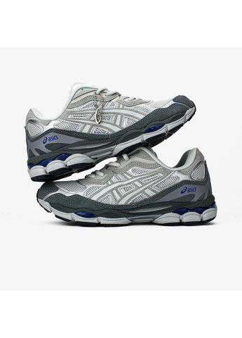 Серые демисезонные кроссовки мужские и женские asics gel nyc gravel | асикс гель-нюк серые No Brand