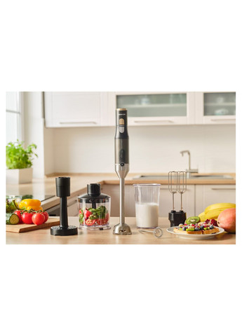 Блендер заглибний 1200Вт, 6в1, чаша-800мл, спінювач молока, Sencor (341316303)