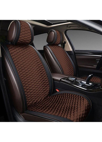 Накидки для передних сидений Алькантара Palermo Premium Черные Красный кант 2 шт S4C (338624748)