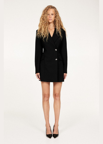 Черный женский блэйзер-платье H&M - демисезонный