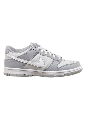 Серые демисезонные детские кроссовки dunk low серый Nike