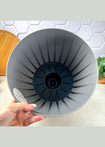 Високий квітковий горщик 12 л Міра Сірий Ламела Lamela (303724431)