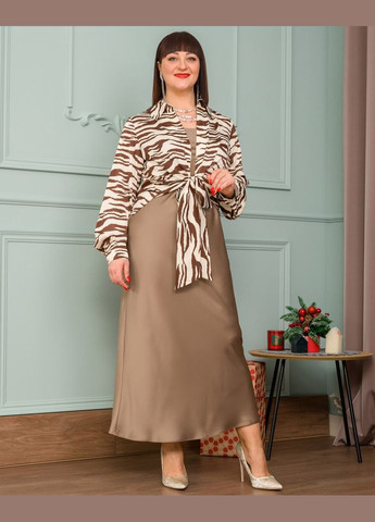 Бежевая блуза 15901-3 Alenka Plus