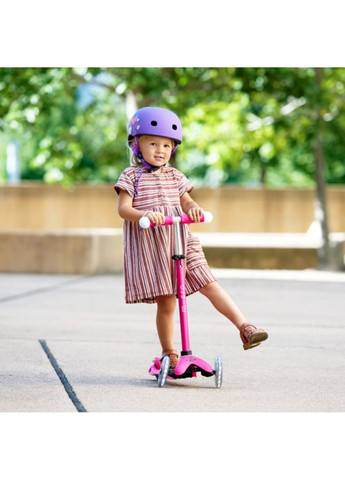 Защитный шлем - Фиолетовый с цветами (52-56 cm, M) Micro (331173783)