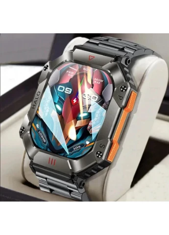 Умные часы Smart Racer K+ Steel 45х40х14 мм Сталь Черный AMOLED 2 дюйма No Brand (401850309)