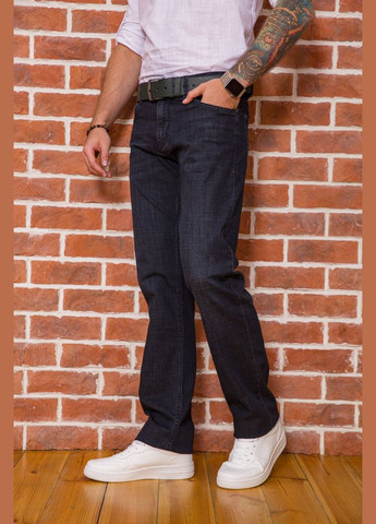 Комбинированные демисезонные джинсы мужские прямого кроя, цвет грифельный, Ager