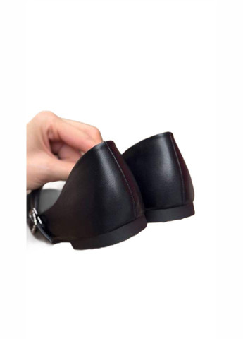 Женские черные балетки эко кожа лодочки Loretta | чёрные однотонные искусственная кожа (308366487)