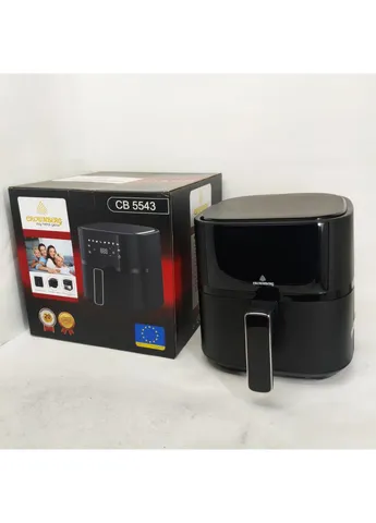 Фритюрниця без олії з функцією запікання Crownberg CB-5543 1500Вт 4л, Аерофрітюрниця цифрова сенсорна PH-91 No Brand (396097813)