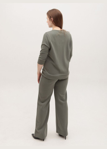 Костюм жіночий зі штанами палаццо зелений великий розмір Sanli Палаццо (328000574)