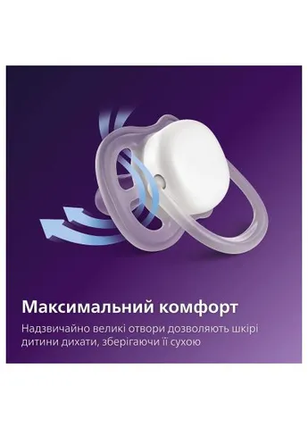 Пустушка Ultra Air, 6-18 міс., (SCF087/13) Philips Avent Ultra Air, 6-18 міс. (401755764)