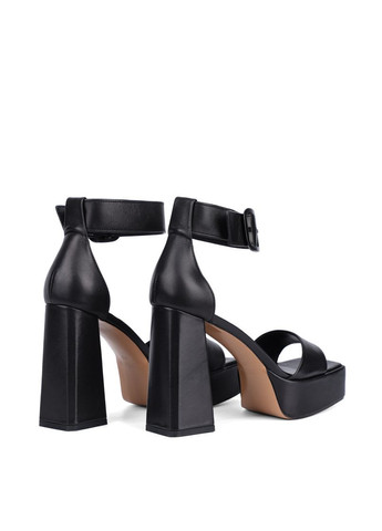 Черные босоножки женские ry576-y118 черный кожа MIRATON