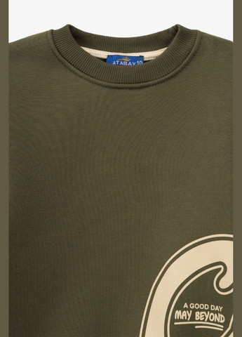 Atabey світшот з принтом для хлопчика 30703.1 116 см shop (2000990808721) хакі повсякденний бавовна, поліестер