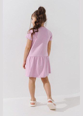 Бузкова сукня з принтом для дівчинки 16521 140 см shop (2000990923585) Baby Show (322213180)