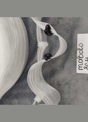 Тесьма для штор волнообразная фиксированная сборка Mabolo, ширина 8см Enigma Тасьма (308997728)