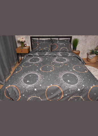 Комплект постільної білизни Бязь Gold Люкс «» полуторний євро 160х220 наволочки 4х70х70 (MS-820005659) Moon&Star Cosmic Glow (302973796)