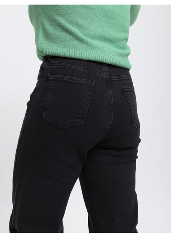 Джинси жіночі чорні утеплені на флісі широкі Палаццо John Richone - (369668871)