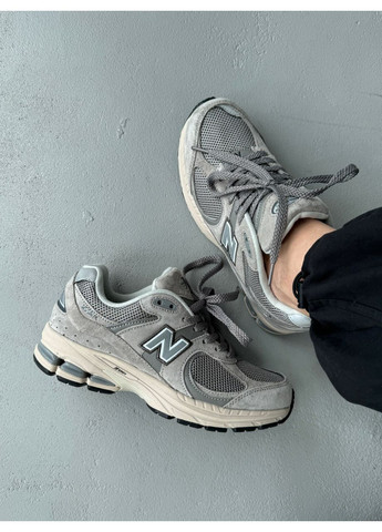 КРОССОВКИ ЖЕНСКИЕ NEW BALANCE 2002R LIGHT GREY НЬЮ БЕЛАНС 2002R No Brand серые демисезоны (368862012)