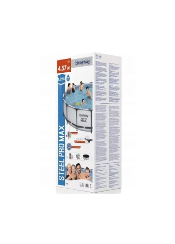 Bestway 56438 (Диаметр 457 x Высота 122см) Каркасный бассейн Steel Pro Frame Pool Intex (349820117)