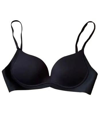 Чёрный бралетт гладкий бюстгальтер с формованными чашками без косточек light touch (1176-38) Macarena без косточек нейлон
