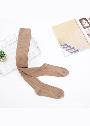 Панчохи рубчик трикотажні бежеві XXS-L No Brand (307930680)