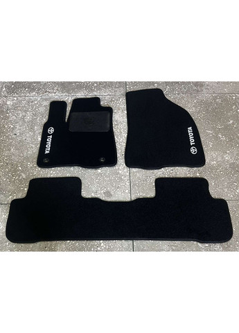 Ворсові килимки в салон для Тойота (2013-) /Чорні кт 3шт Beltex Highlander (360614994)