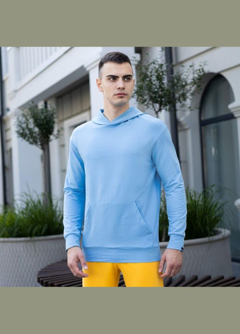 Мужское демисезонное худи светло-синий No Brand (346085332)