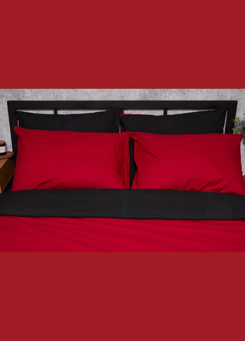 Комплект постільної білизни Бязь Gold Люкс сімейний 160х220х2 наволочки 4х50х70 (MS-820003183) Moon&Star Cherry Black (288044130)