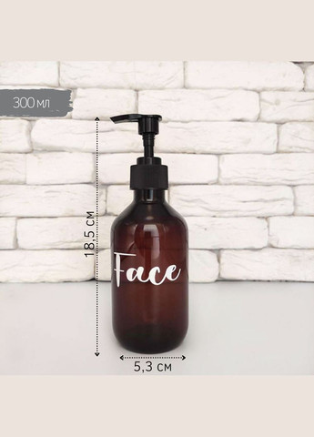 Набор дозаторов для ванной "Барселона" 300 мл пластик (3 шт.) англ. No Brand (298794557)