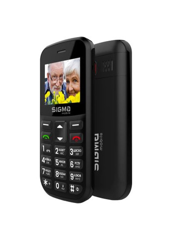 Мобильный телефон (4827798585214) Sigma Comfort 50 EASY TYPE-C Black (366521078)