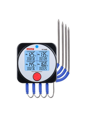 Термометр пищевой электронный 4-х канальный Bluetooth -40-300°C Wintact (279315612)