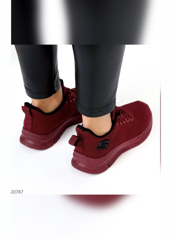 Бордовые демисезонные стильные женские кроссовки No Brand
