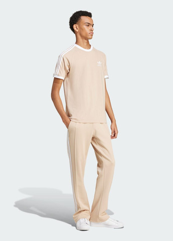 Бежева футболка adicolor classics 3-stripes adidas