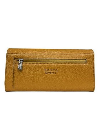 Кошелек женский кожаный желтый 1159 Karya (336377903)